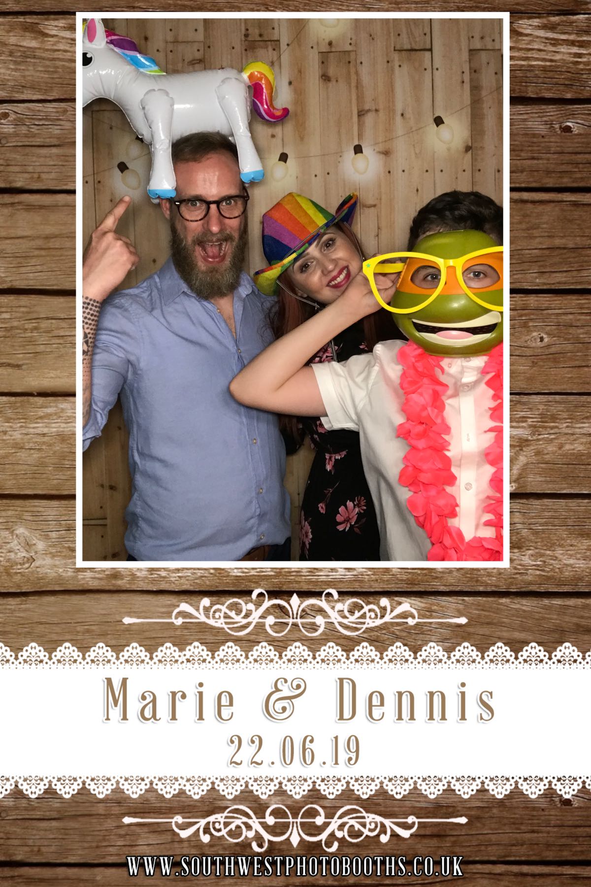 Marie and Dennis | View more photos from the event at gallery.southwestphotobooths.co.uk/u/SWPB/Marie-and-Dennis